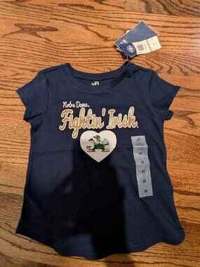 NEW! Sparkly Notre Dame sparkly tee (3T)